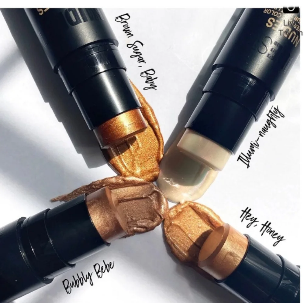 NUDESTIX Nudies All Over Face Color - Glow, 0.28 Oz., Bubbly Bebe